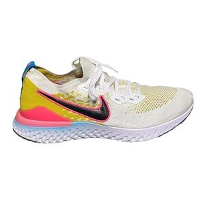 Nike Epic React Flynit 1 Men's White Sneakers Sz 13